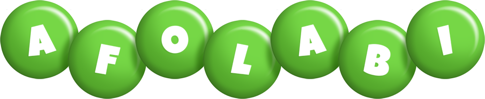 Afolabi candy-green logo