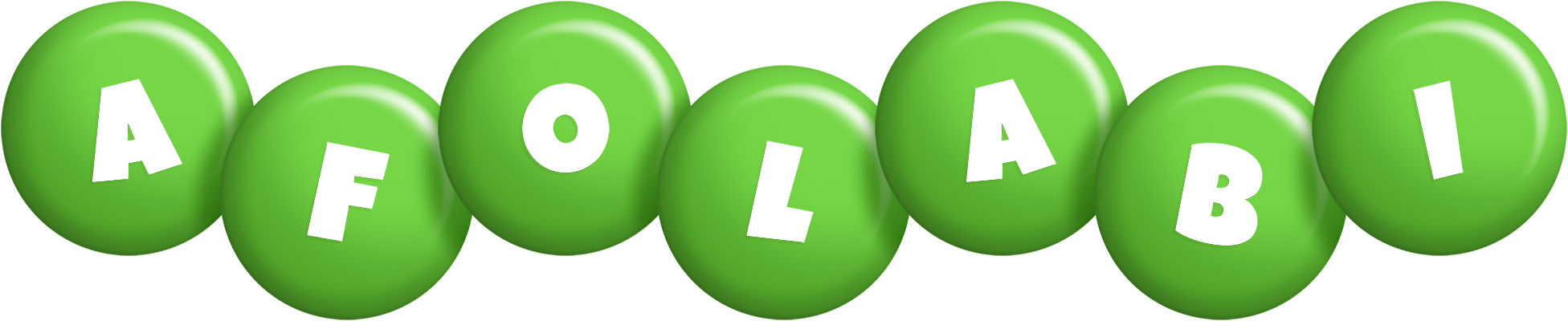 Afolabi candy-green logo