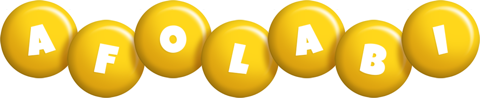 Afolabi candy-yellow logo