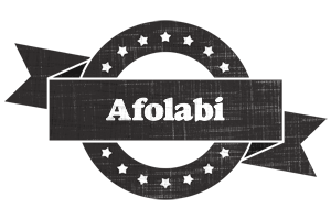 Afolabi grunge logo