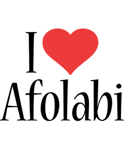 Afolabi i-love logo