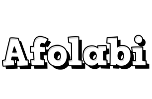 Afolabi snowing logo