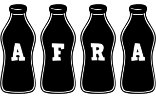 Afra bottle logo