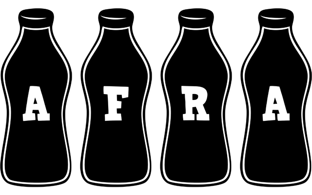 Afra bottle logo
