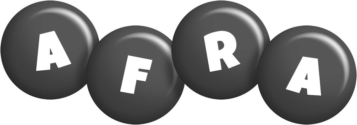 Afra candy-black logo
