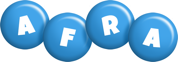 Afra candy-blue logo