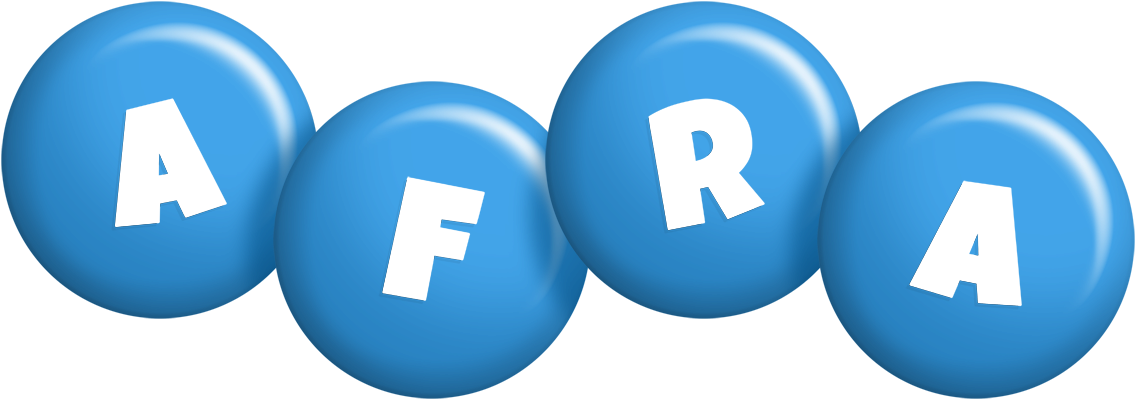 Afra candy-blue logo