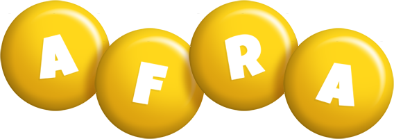 Afra candy-yellow logo