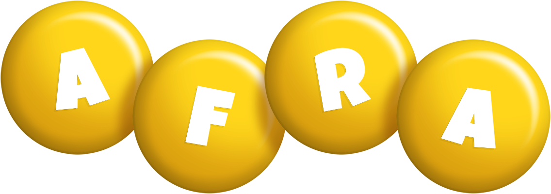 Afra candy-yellow logo
