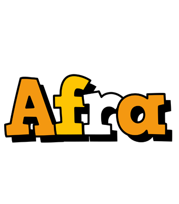 Afra cartoon logo