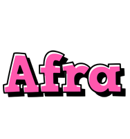 Afra girlish logo