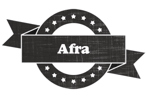 Afra grunge logo