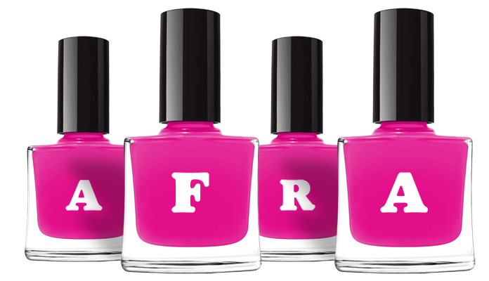 Afra nails logo