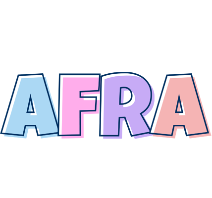 Afra pastel logo