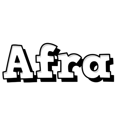 Afra snowing logo
