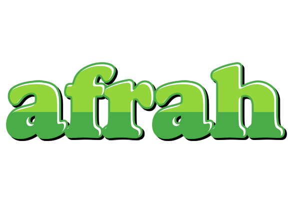 Afrah apple logo