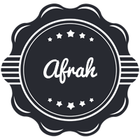 Afrah badge logo