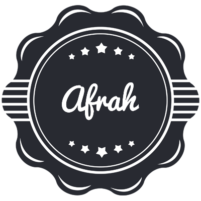 Afrah badge logo