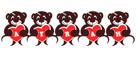 Afrah bear logo