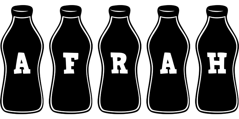 Afrah bottle logo