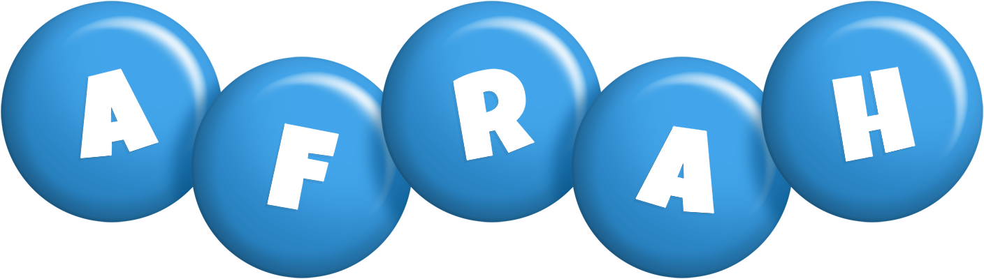 Afrah candy-blue logo