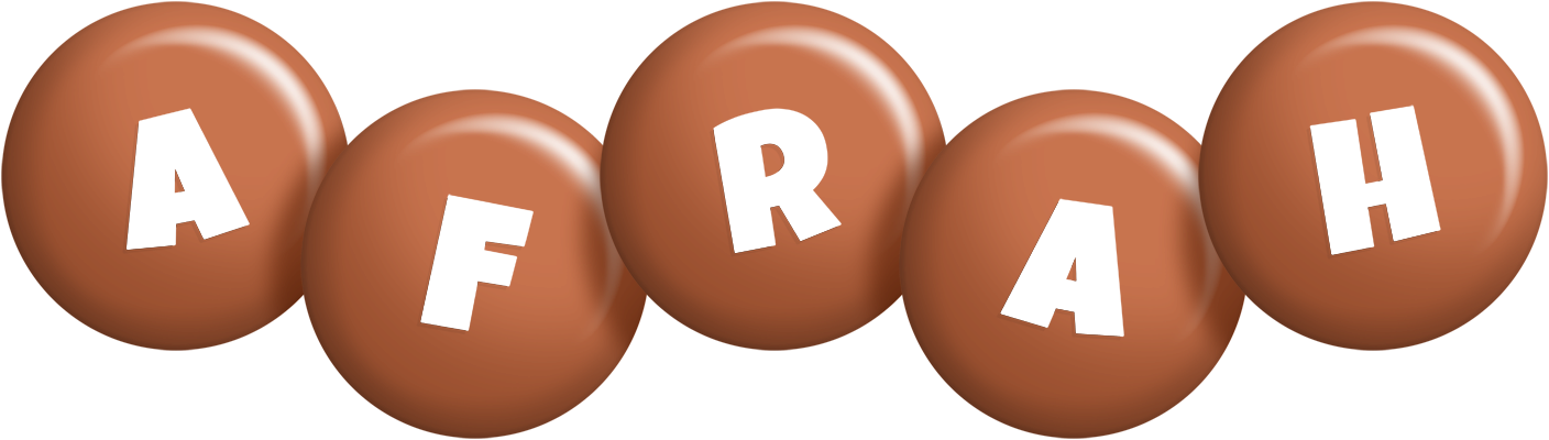 Afrah candy-brown logo