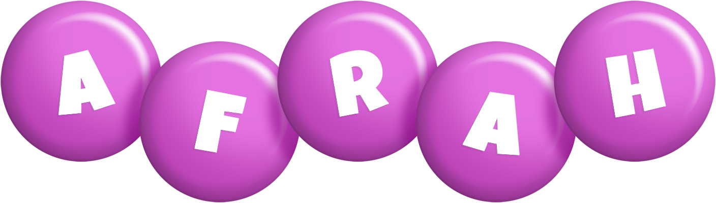 Afrah candy-purple logo