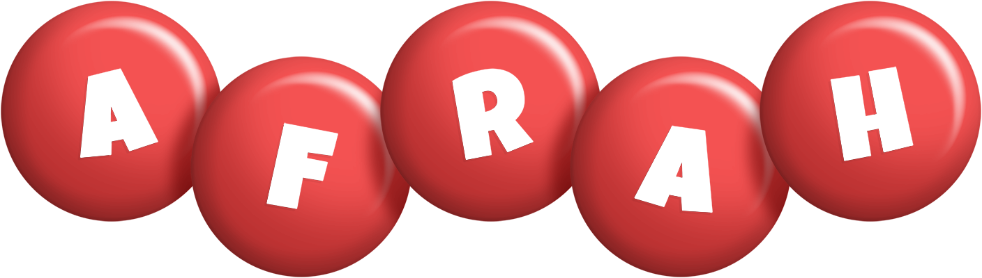 Afrah candy-red logo