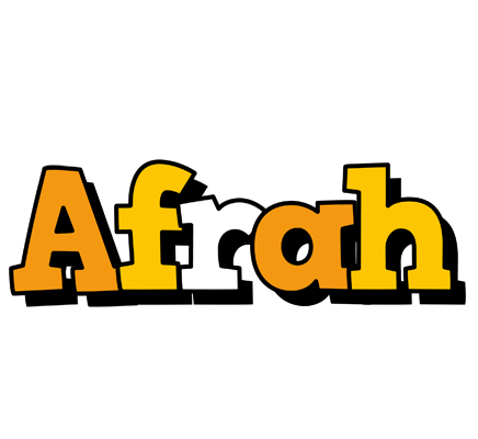 Afrah cartoon logo