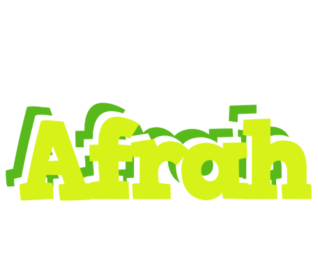 Afrah citrus logo