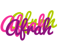 Afrah flowers logo