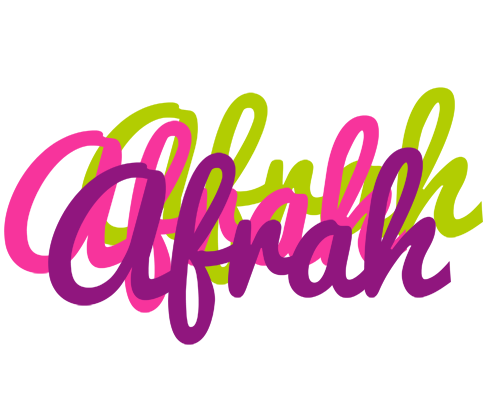 Afrah flowers logo
