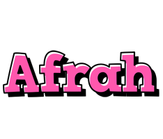 Afrah girlish logo