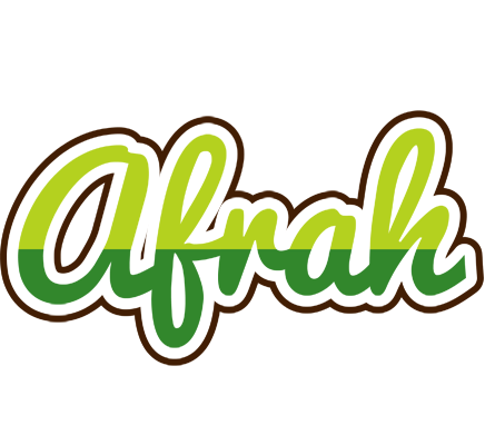 Afrah golfing logo