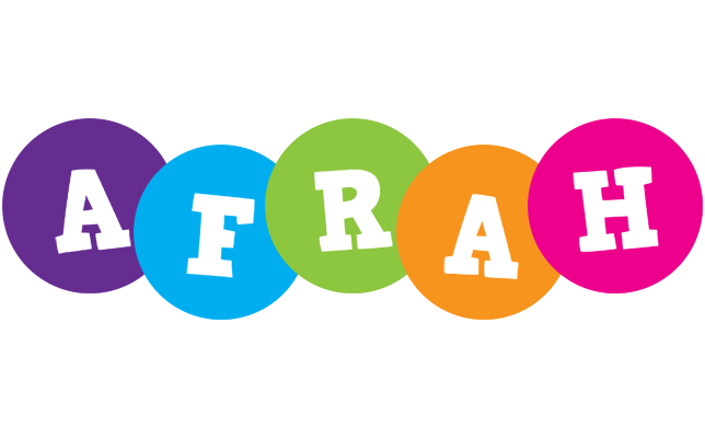Afrah happy logo