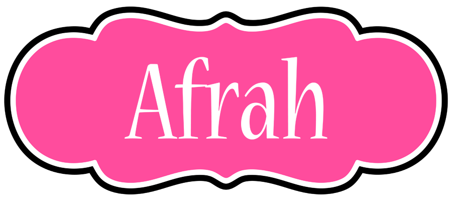 Afrah invitation logo