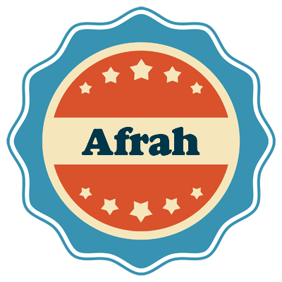 Afrah labels logo