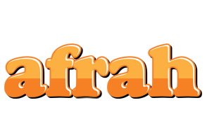 Afrah orange logo