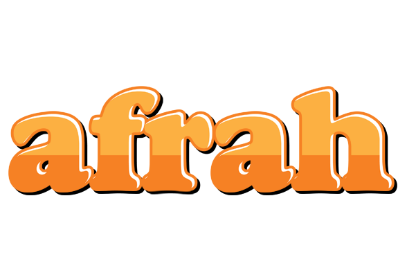 Afrah orange logo