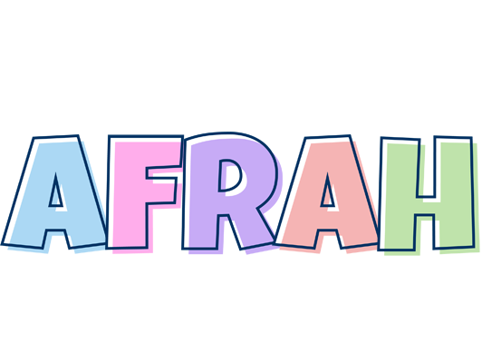 Afrah pastel logo