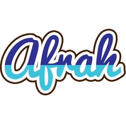 Afrah raining logo