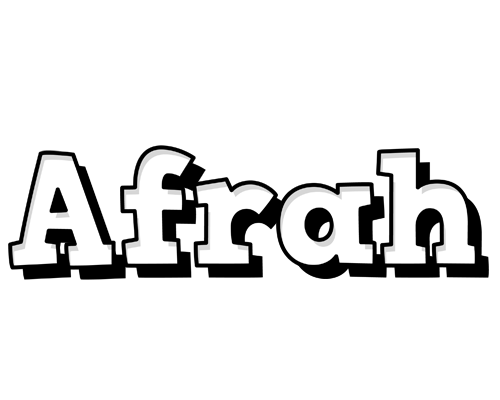 Afrah snowing logo