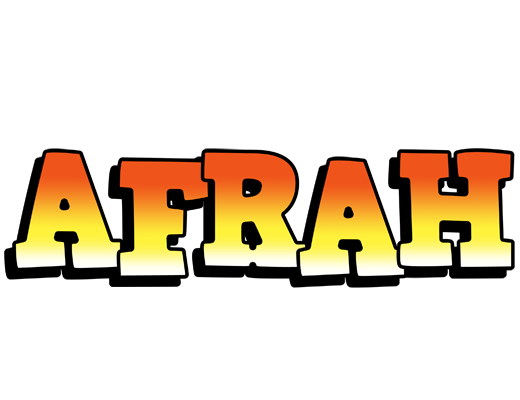 Afrah sunset logo