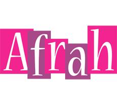 Afrah whine logo