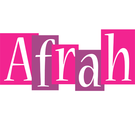 Afrah whine logo