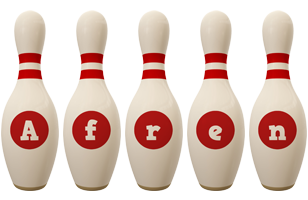 Afren bowling-pin logo