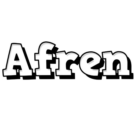 Afren snowing logo