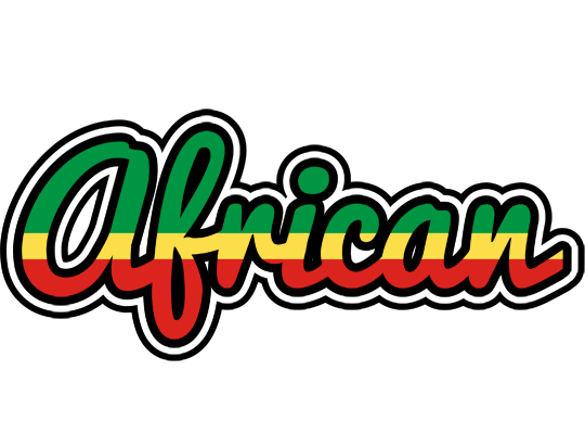 AFRICAN logo effect. Colorful text effects in various flavors. Customize your own text here: https://www.textgiraffe.com/logos/african/
