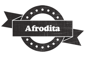 Afrodita grunge logo