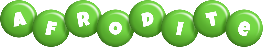 Afrodite candy-green logo